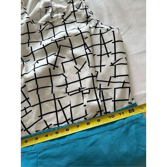 Gemma Crus Women's Peep Back Combo Sleeveless Sheath Dress 0 - Picture 6 of 7